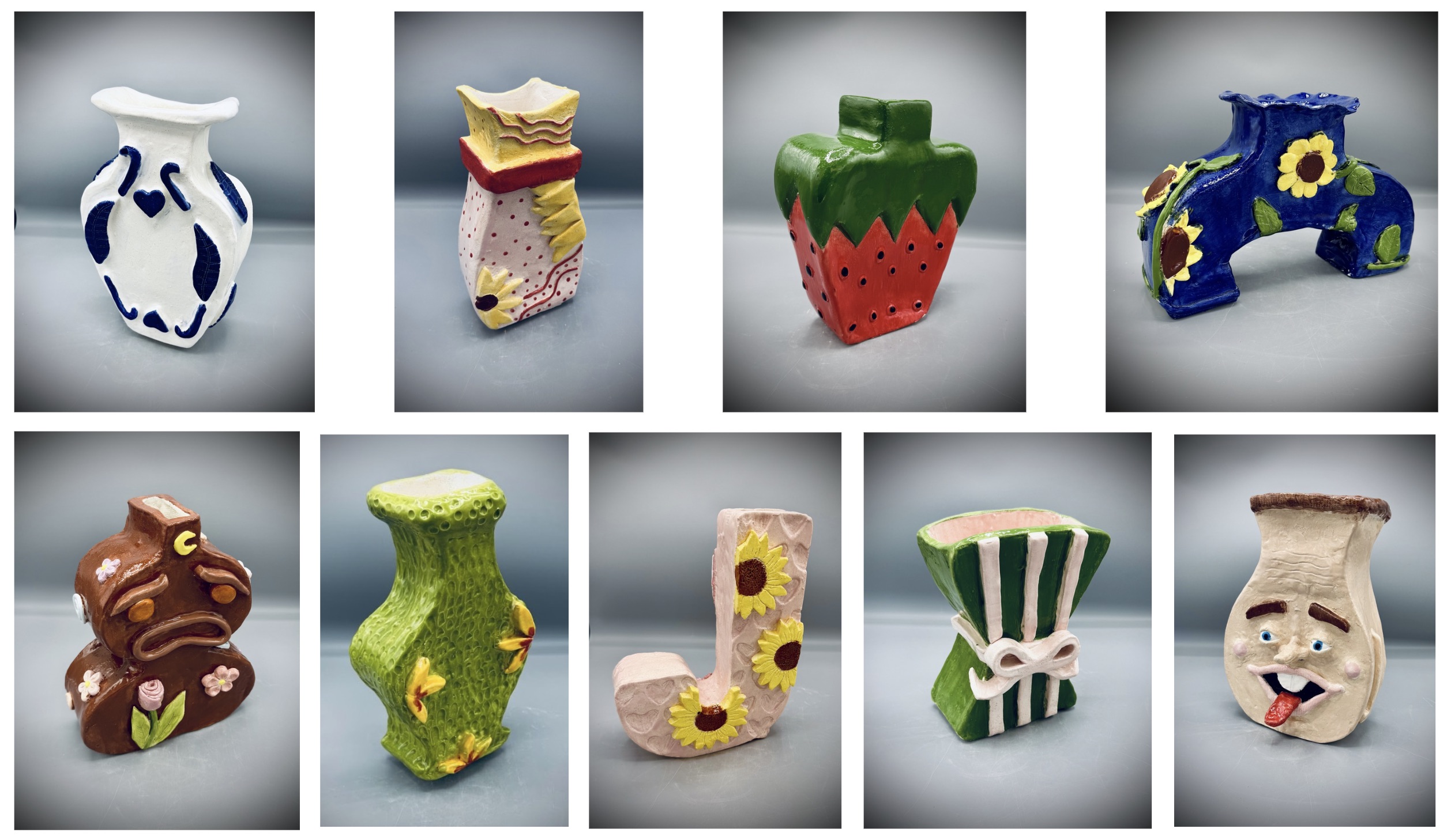 The 4-Sided Story: Appliqué Slab Vase