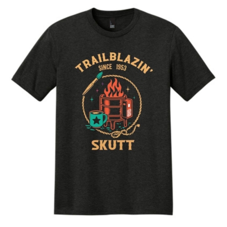 A photo of a Skutt tshirt