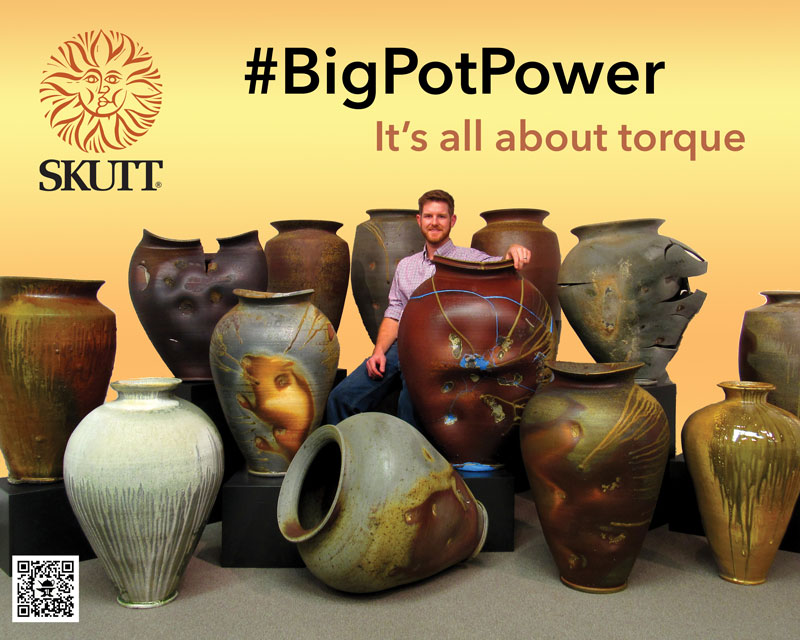 Skutt NCECA 23 advertisment - Big Pot Power